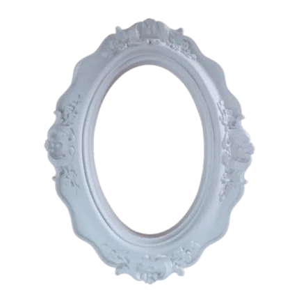 Moldura Oval em Resina