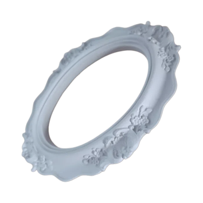 Moldura Oval em Resina