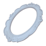 Moldura Oval Confeccionada em Resina