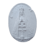 Nossa Senhora Aparecida Oval Aplique em Resina