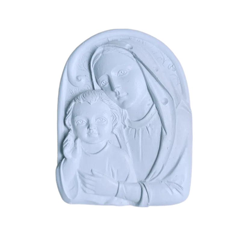 Nossa Senhora da Saúde Aplique em Resina 8,5cm Nossa Senhora da Saúde Aplique em Resina