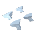 Pé para Bandeja em Resina