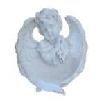 Pia Porta Água Benta Anjo em Resina