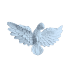 Pomba Divino Espírito Santo Em Resina