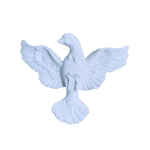 Pomba Divino Espírito Santo em Resina