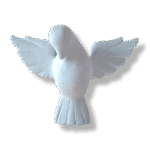 Pomba Divino Espírito Santo em Resina