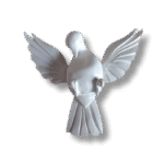 Pomba Divino Espírito Santo em Resina