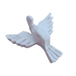 Pomba Divino Espírito Santo em Resina