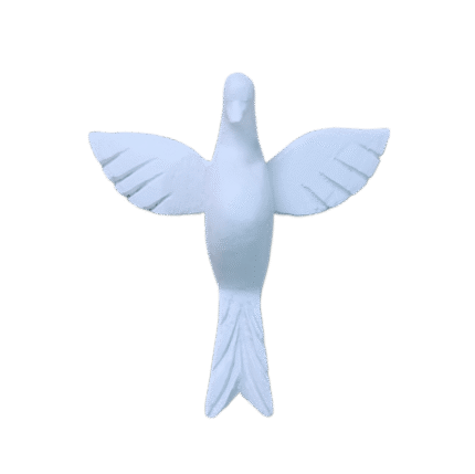 Pomba Divino Espírito Santo em Resina 8cm