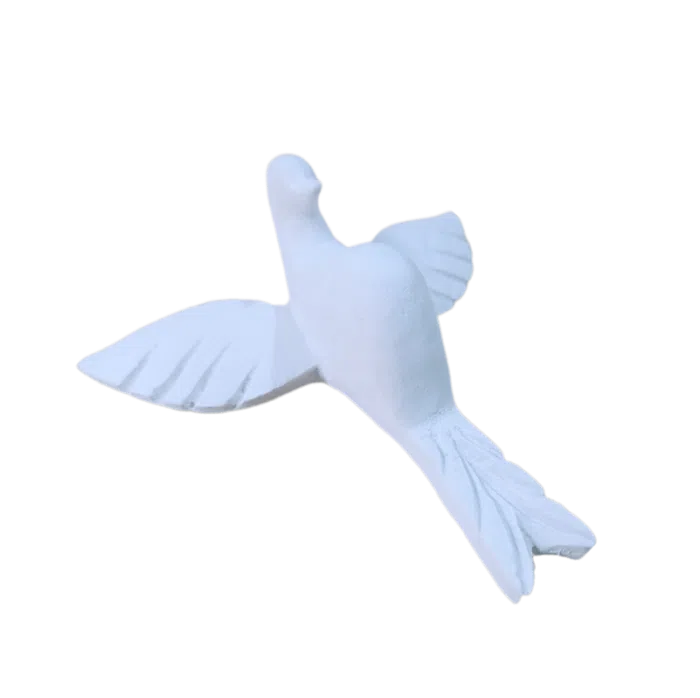 Pomba Divino Espírito Santo em Resina 8cm