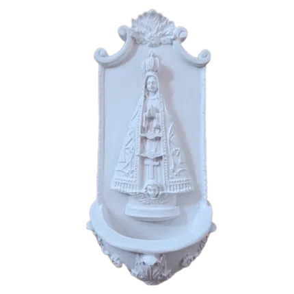 Porta Água Benta Nossa Senhora Aparecida em Resina