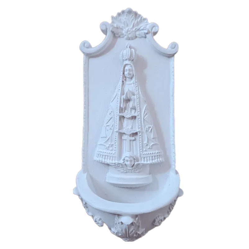 Porta Água Benta Nossa Senhora Aparecida em Resina