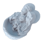 Porta Água Benta Sagrada Família em Resina