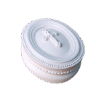 Porta Joias Oval Confeccionado Em Resina