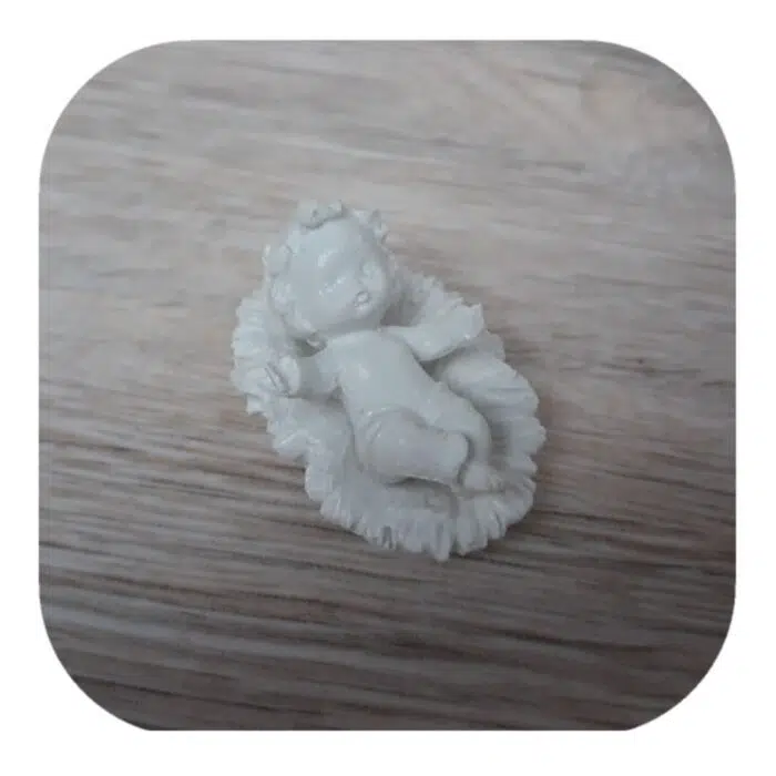 Presépio Infantil Baby Confeccionado em Resina 8cm - Imagem 2