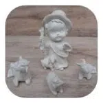 Presépio Infantil Baby Confeccionado em Resina 8cm - Imagem 6