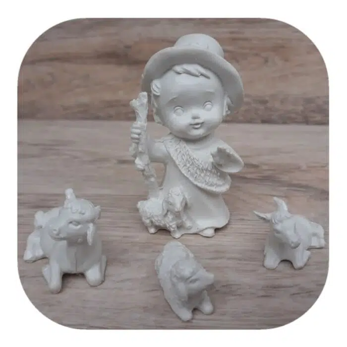 Presépio Infantil Baby Confeccionado em Resina 8cm - Imagem 6