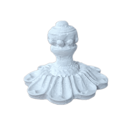 Puxador de Tampa Redondo em Resina