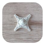 Puxador de Tampa Arabesco em Resina 6cm - Imagem 2