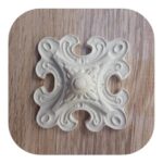 Puxador de Tampa Flor de Lis em Resina 7cm - Imagem 3