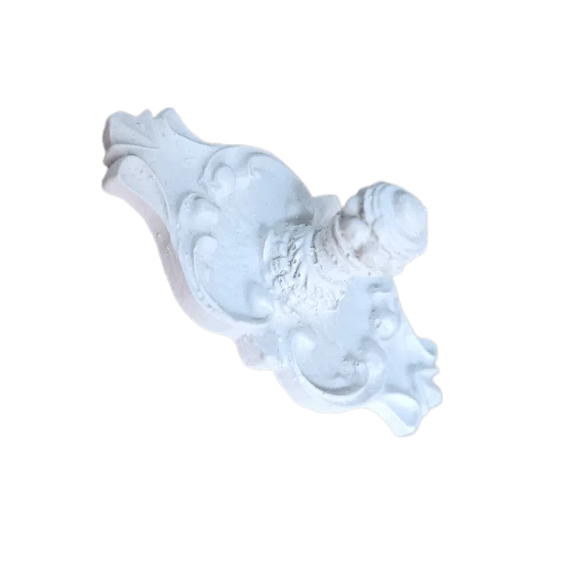 Puxador de Tampa Oval em Resina 8cm Lado 2 Puxador de Tampa Oval em Resin