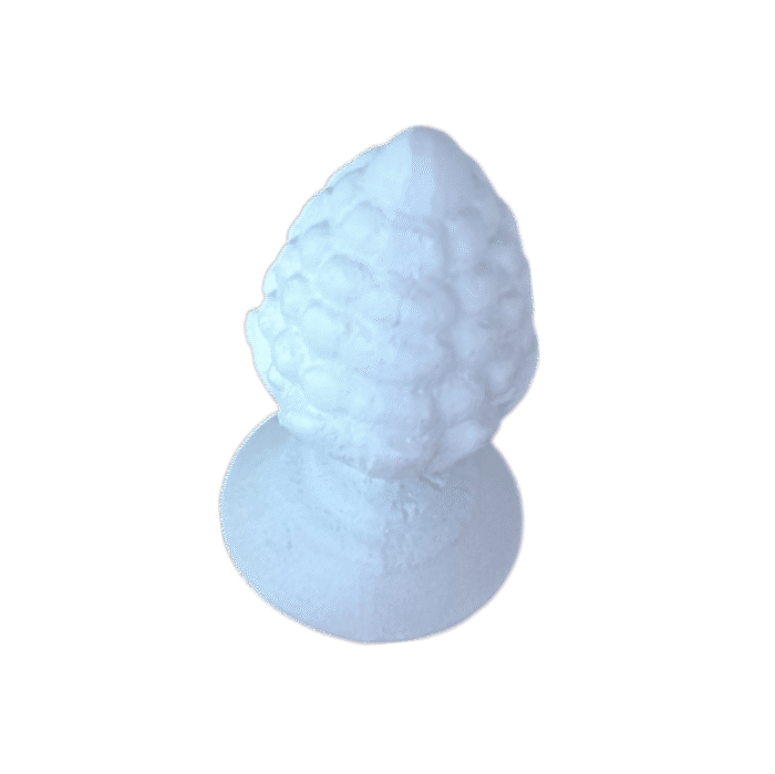 Puxador de Tampa Pinha em Resina