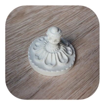 Puxador de Tampa Redondo em Resina