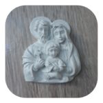 Sagrada Família Aplique em Resina