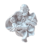 Sagrada Família Aplique em Resina 6cm