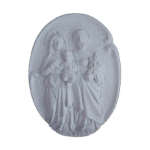 Sagrada Família Oval Aplique em Resina