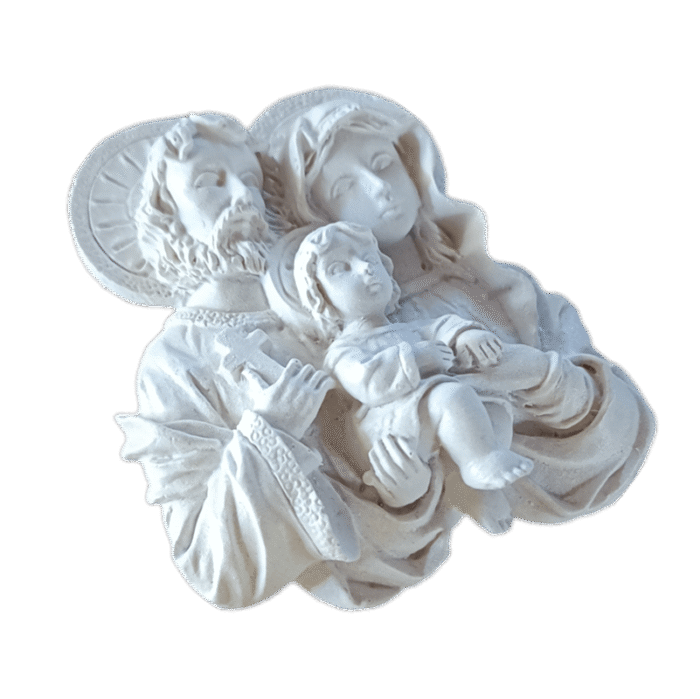 Sagrada Família Resplendor Aplique em Resina