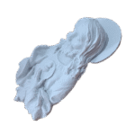 Sagrado Coração de Jesus Aplique em Resina