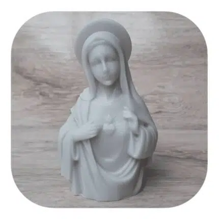 Sagrado Coração de Maria em Resina