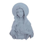 Sagrado Coração de Maria Aplique em Resina