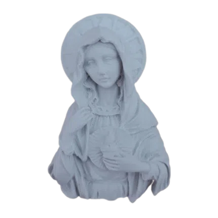 Sagrado Coração de Maria Aplique em Resina
