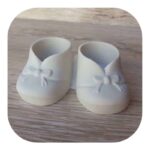 Sapatinho Laço em Resina (par) 10cm - Imagem 4