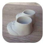 Sapatinho Laço em Resina (par) 10cm - Imagem 3