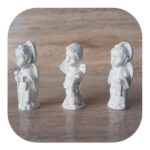 Trio Arcanjos São Rafael, Miguel e Gabriel em Resina 4cm - Imagem 2