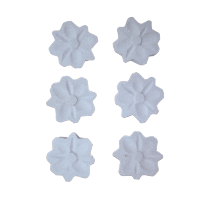 Vaso de Flores Aplique Confeccionado em Resina