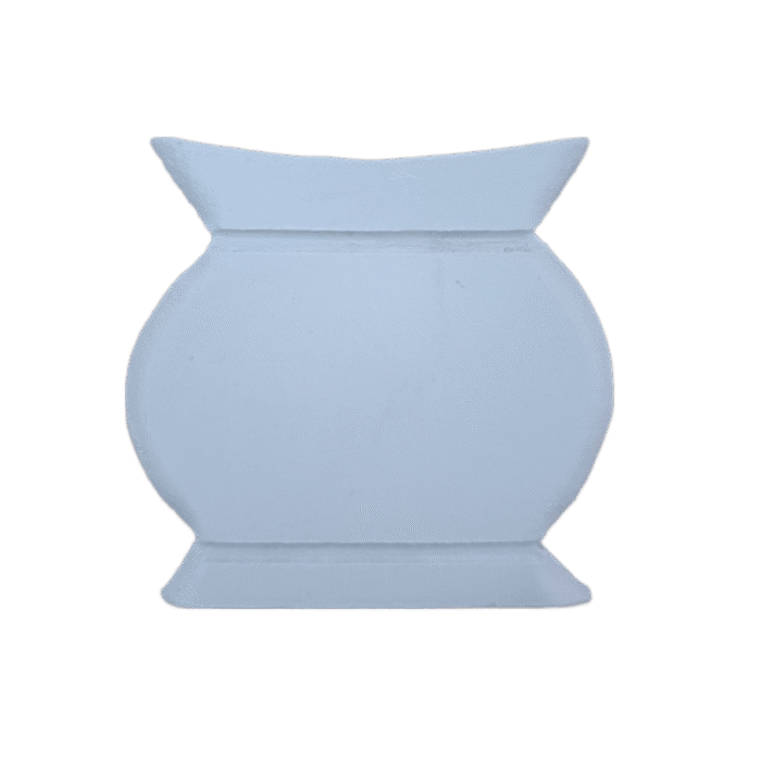 Vaso de Flores Aplique Confeccionado em Resina