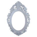 Moldura Oval Confeccionada em Resina