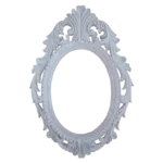 Moldura Oval Confeccionada em Resina