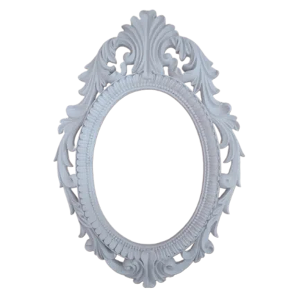 Moldura Oval Confeccionada em Resina