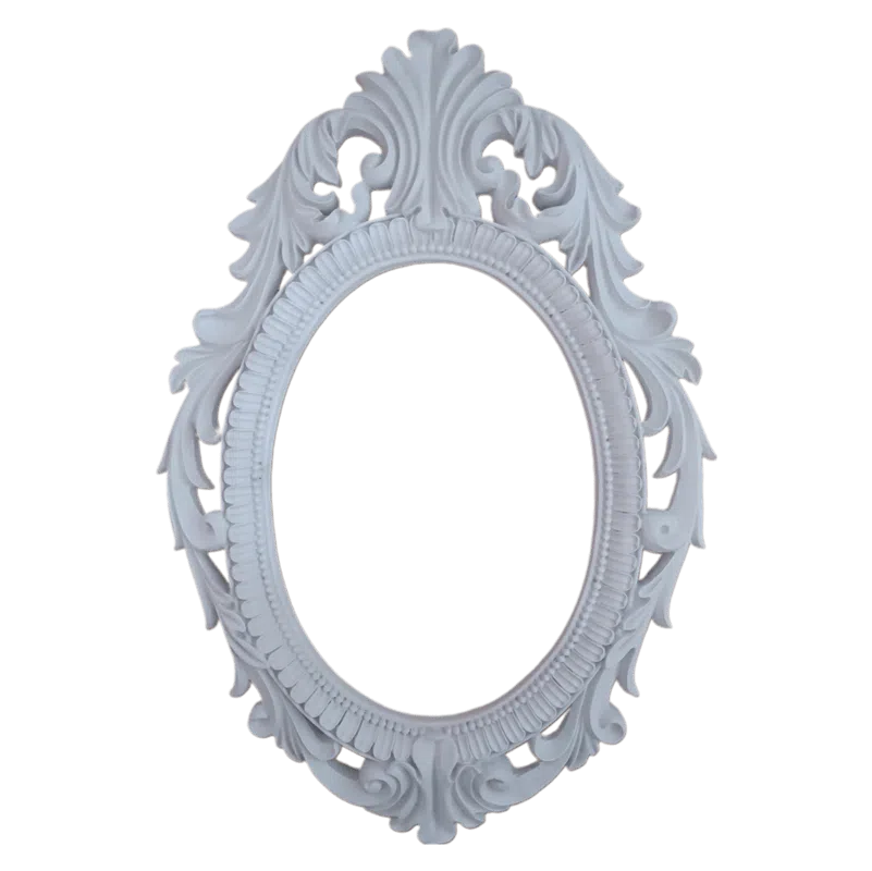 Moldura Oval Confeccionada em Resina