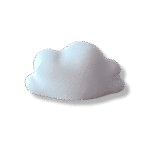 Nuvem Aplique ou Puxador em Resina