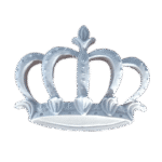 Coroa Aplique Confeccionada em Resina 8cm