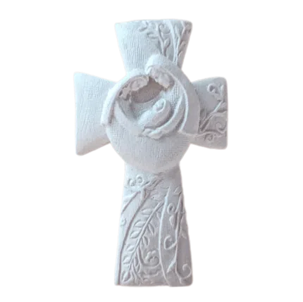 Crucifixo Sagrada Família em Resina