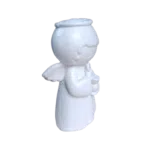 Anjo da Guarda Segurando Cálice e Hóstia em Resina