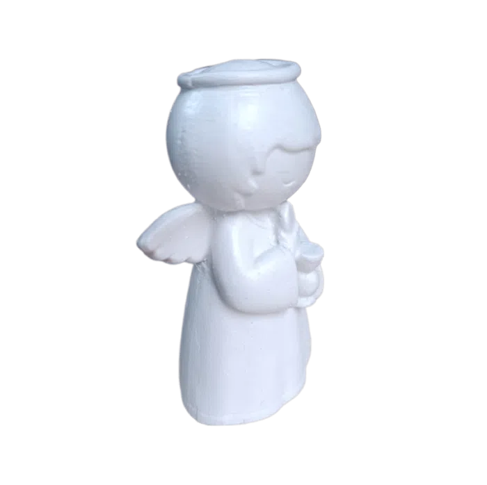 Anjo da Guarda Segurando Cálice e Hóstia em Resina