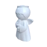 Anjo da Guarda Segurando Cálice e Hóstia em Resina